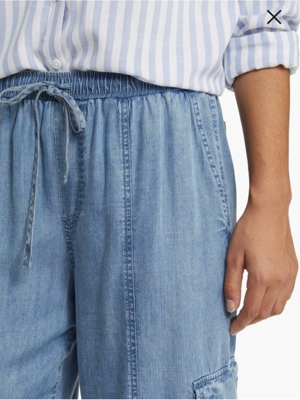 Beach Lunch Lounge Women's Andi Chambray Drawstring Joggers